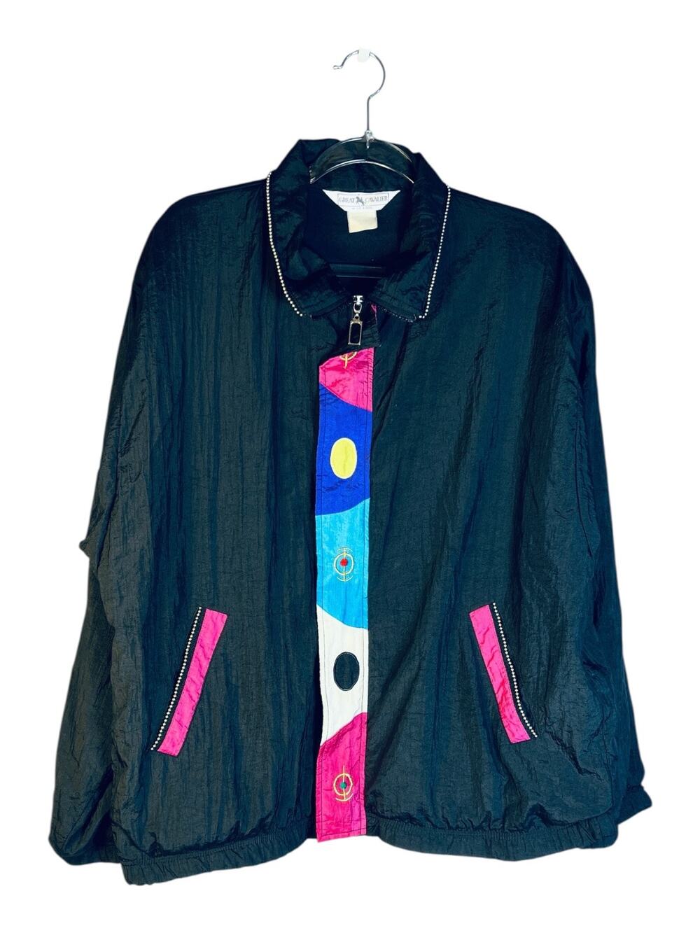 Vintage Great Cavalier St Paul 80s 90s Colorblock Windbreaker Jacket XL